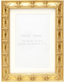 Κορνίζα  Bee Χρυσή 16*1.5*20εκ. - Χρυσό