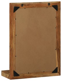 vidaXL Καθρέφτης Μπάνιου 50x22x70 εκ. Μασίφ Ξύλο Ακακίας