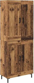 vidaXL Highboard 2 pcs Παλιό Ξύλο Επεξεργασμένο ξύλο