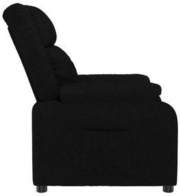vidaXL Πολυθρόνα Ανακλινόμενη Μαύρη Υφασμάτινη