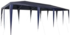 vidaXL Σκηνή Πάρτυ Μπλε, Λευκό 800 x 400 x 266 εκ Πολυεστέρας, Χάλυβας