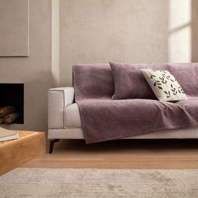 Βελουτέ Ριχτάρι Πολυθρόνας (180x180) Gofis Home Nimbus Purple Bean 447/20