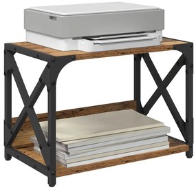 vidaXL Σταντ Εκτυπωτή Παλιό Ξύλο 44 x 26 x 31.5 εκ. Επεξεργασμένο ξύλο