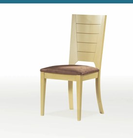 Ξύλινη καρέκλα Baily καφέ-μπεζ 97,5x46x42,5x43cm, FAN1234