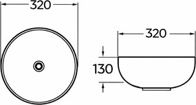 Tema Bowl Black Matt Ø32 - Επιτραπέζιος Νιπτήρας