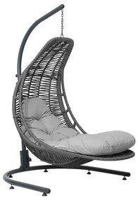 Κούνια κήπου - Φωλιά ALOK Rope Fylliana Μεταλλική Γκρί 121x140x200 εκ. 121x140x200 εκ.