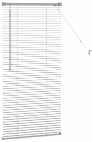 vidaXL Ρολό Παραθύρου με κουρτίνες Ασημί 60 x 130 cm Αλουμίνιο