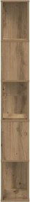vidaXL Βιβλιοθήκη 5 Επιπέδων Δρυς 45x23,5x162,5 εκ. Επεξεργ. Ξύλο