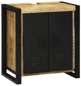 vidaXL Ντουλάπι νιπτήρα Καφέ 55 x 35 x 60 εκ. Στερεό ξύλο μάνγκο