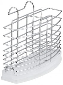 Στεγνωτήριο μαχαιροπήρουνων Rosberg R53003D, 20,7x9,5x15,2 cm, χρώμιο