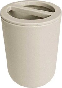 Θήκες οδοντόβουρτσας πλαστικές σε σετ 5Χ - Beige - 21572