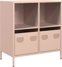 vidaXL Ντουλάπι Ροζ 68x39x73,5 εκ. από Χάλυβα Ψυχρής Έλασης
