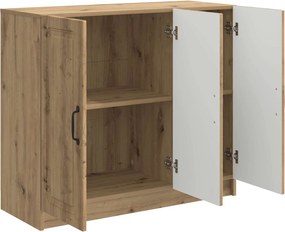 vidaXL Πλαϊνό γραφείο Artisan Δρυς 89 x 34,5 x 77 εκ.