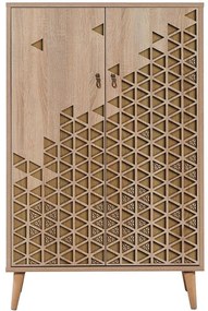 Παπουτσοθήκη - Ντουλάπι Multibox 869VEL3972 80x36x127cm Oak Μοριοσανίδα,Ξύλο