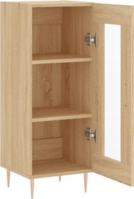 vidaXL Ντουλάπι Sonoma Δρυς 34,5x34x90 εκ. από Επεξεργασμένο Ξύλο