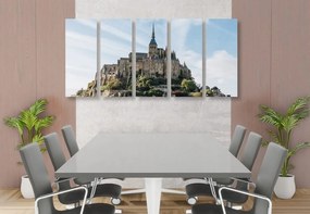 Εικόνα 5 μερών κάστρο Mont Saint Michel