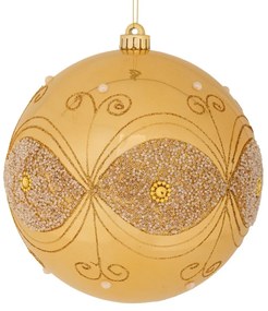 Χριστουγεννιάτικη Μπάλα Πλαστική Περλέ Χρυσή 25εκ. iliadis 90971