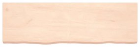 vidaXL Ράφι Τοίχου 160x50x(2-6) εκ. από Ακατέργαστο Μασίφ Ξύλο Δρυός