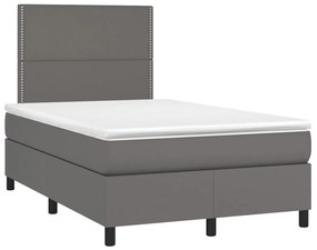 ΚΡΕΒΑΤΙ BOXSPRING ΜΕ ΣΤΡΩΜΑ ΓΚΡΙ 120X200ΕΚ. ΑΠΟ ΣΥΝΘΕΤΙΚΟ ΔΕΡΜΑ 3142777