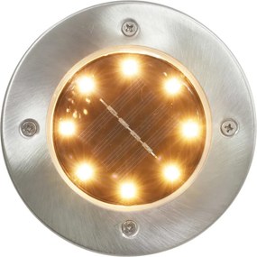 vidaXL Σποτ Ηλιακά Χωνευτά - Καρφωτά LED 8 τεμ. Πολύχρωμα