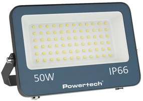 POWERTECH LED προβολέας PT-1459, 50W, 4000K, 4500lm, IP66