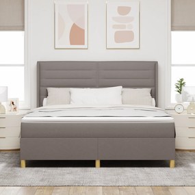 vidaXL Στρώμα με Κρεβάτι & LED Ταμπακιού 180x200 εκ Καπιτονέ