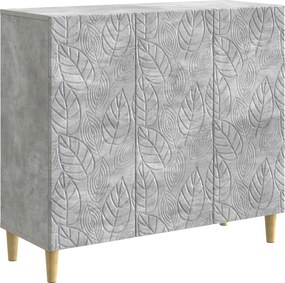 vidaXL Πλαϊνό γραφείο Γκρι Σκυροδέματος 89 x 34,5 x 80 εκ