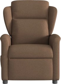vidaXL Πολυθρόνα Ανακλινόμενη Ηλεκτρική Καφέ Υφασμάτινη