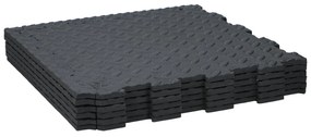 Πλακάκια Δαπέδου Μαύρα 40x40cm BLACK+DECKER 6Τμχ