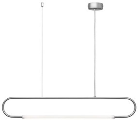 Φωτιστικό Οροφής - Ράγα 01368 7W LED 3000K 560Lm 95x15cm Silver Luma