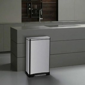 Colorado Flat 30 Chrome - Καδος Κουζινας 30L Soft Close