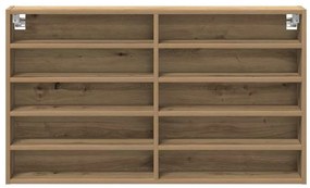 vidaXL Βιτρίνα artisan δρυς 100 x 15 x 58 cm Επεξεργασμένο ξύλο