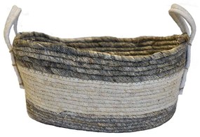 Καλάθι 00.06.67380 38x28x17cm White-Grey Mat