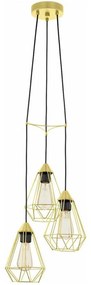 Φωτιστικό Οροφής 43683 Tarbes 3/E27 Ø310 Black-Brass Eglo Metal