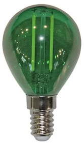 Adeleq Led Λάμπα Cog Σφαιρικό Ε14 2W 230V Πράσινο 13-14025