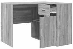 vidaXL Γωνιακό γραφείο με συρτάρι 2 pcs Γκρι sonoma 102 x 50 x 75 εκ