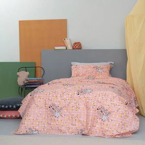 Σεντόνια Παιδικά Luminous Cluster (Σετ 3τμχ) Pink Palamaiki Semi-double 170x260cm 100% Cotton