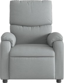 vidaXL Πολυθρόνα Ανακλινόμενη Ανοιχτό Γκρι Υφασμάτινη