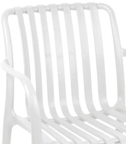 Καρέκλα - Πολυθρόνα Zoi C005 pp σε λευκή απόχρωση 58.5x54x80 εκ. 58.5x54x80 εκ.