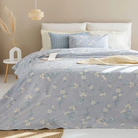 Σεντόνια FL6240 (Σετ 3τμχ) Denim Palamaiki Μονό 170x260cm 100% Cotton