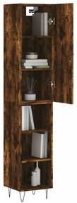 vidaXL Ντουλάπι Καπνιστή δρυς 34,5x34x180 εκ. από Επεξεργασμένο Ξύλο