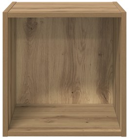vidaXL Ντουλάπια Τοίχου - 2 Τμχ σε Ξύλο Δρυός, 37 x 37 x 37 εκ. Συνθετικό Ξύλο