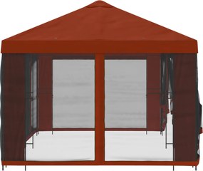 vidaXL Κιόσκι με Πλαϊνές Τοίχους 6 x 3 m Τερακότα