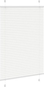 vidaXL Πλισέ περσίδα Λευκό 85x150 cm Πλάτος υφάσματος 84,4 cm