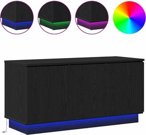 vidaXL Ντουλάπι TV Μαύρη Οξυά 100 x 38 x 49 εκ. Επεξεργασμένο ξύλο