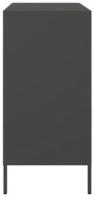vidaXL Ντουλάπι Μαύρο 68x39x79 εκ. από Ατσάλι