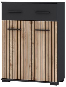 Μπουφές NERIA Artizan Oak/Ανθρακί 60x95.5x32cm
