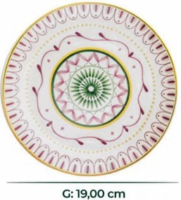 Dessert Plate Set (6 Pieces) PT Moderna Angel Multicolor