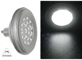 Adeleq Led Λάμπα Αλουμινίου Ar111 Gu10 12W 230V 24° Ντιμαριζόμενη Ψυχρό 13-11101209