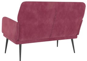 vidaXL Πάγκος μπορντό 108x79x79 εκ. Βελούδινος